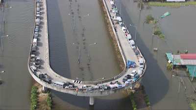 Flooding as a consequence of the storm