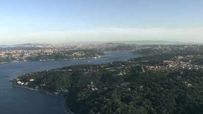 Overviews of the Bosphorus and Istanbul City