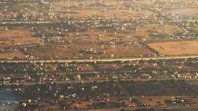 Intensive cow farming in the USA