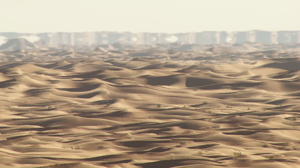 A Mirage (Fata Morgana) in the Sahara