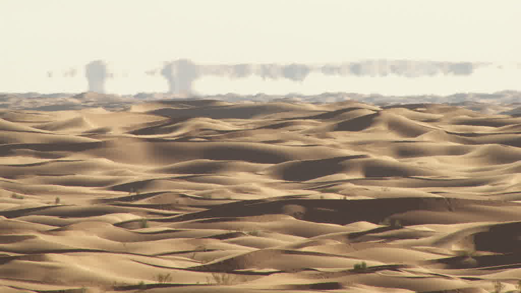 A Mirage (Fata Morgana) in the Sahara