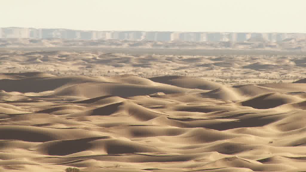 A Mirage (Fata Morgana) in the Sahara