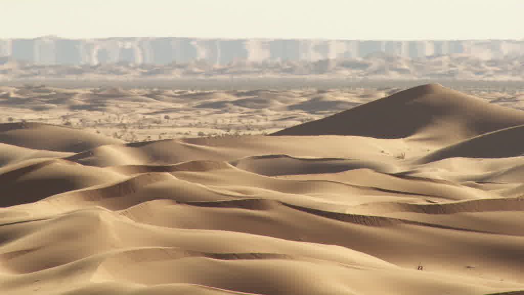 A Mirage (Fata Morgana) in the Sahara