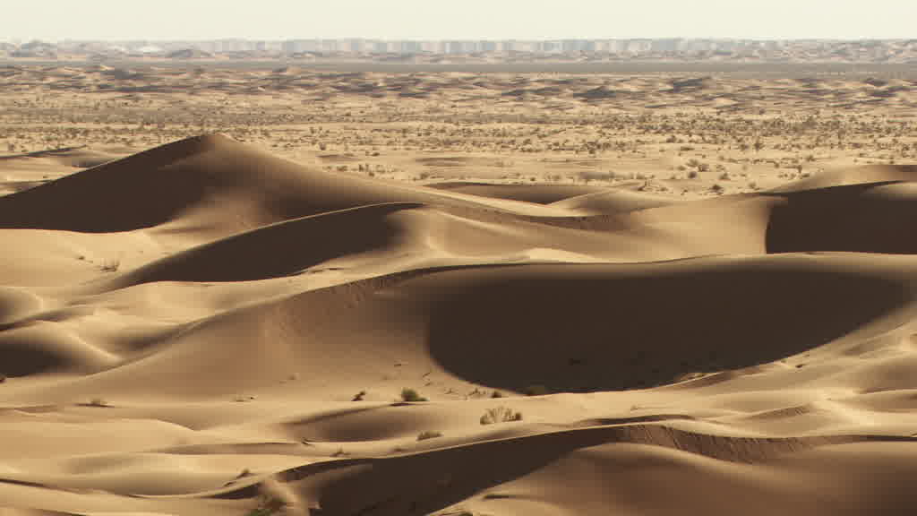 A Mirage (Fata Morgana) in the Sahara