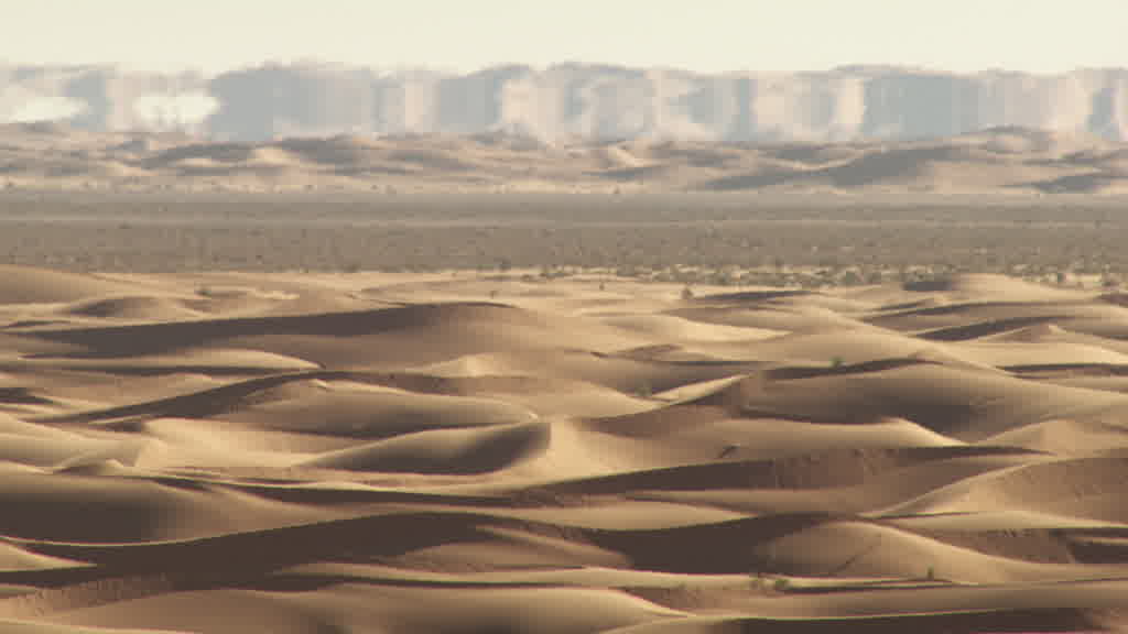 A Mirage (Fata Morgana) in the Sahara