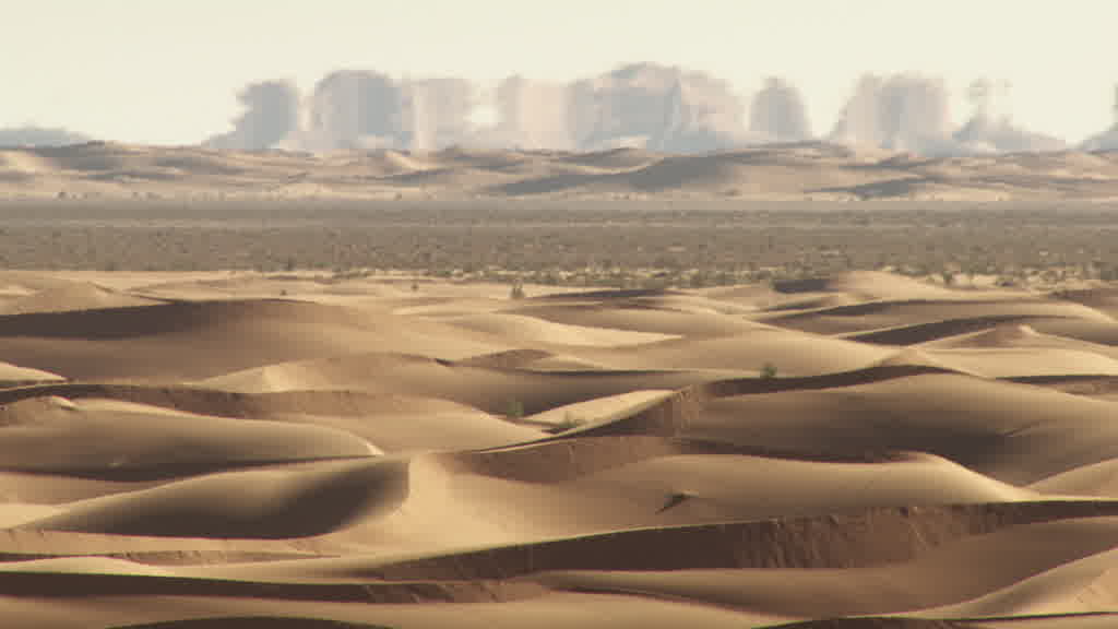 A Mirage (Fata Morgana) in the Sahara