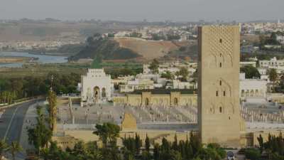 Hassan Tower and Mohammed V mausoleum