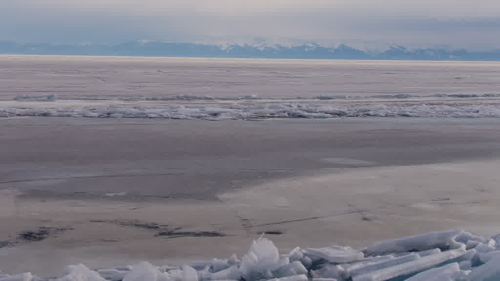 Lake Baikal at the End of Winter