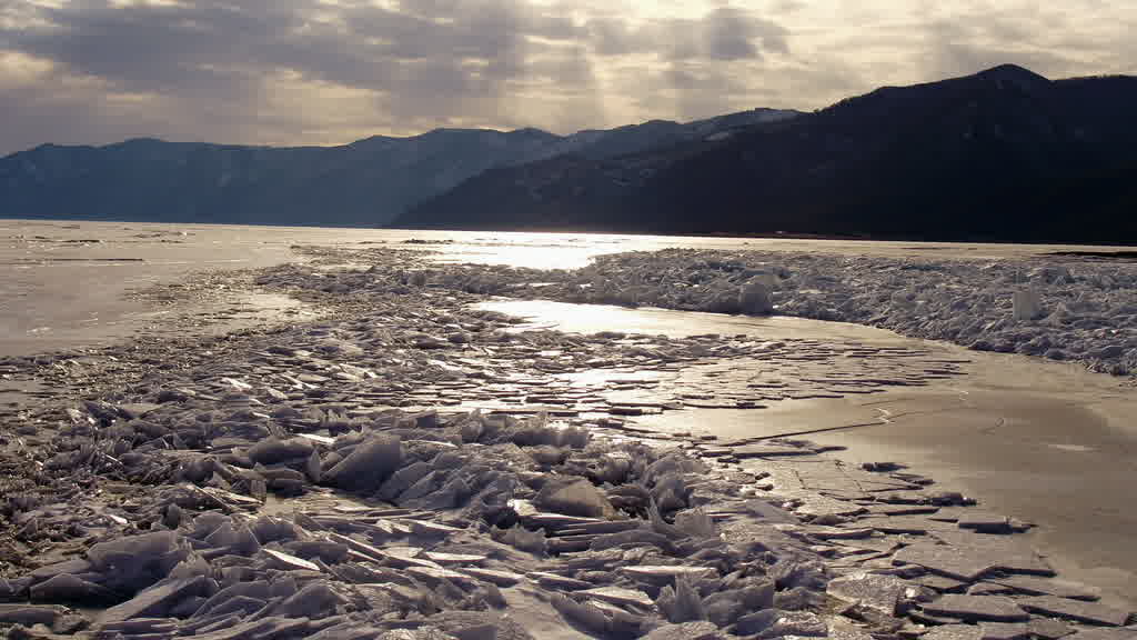 Lake Baikal at the End of Winter