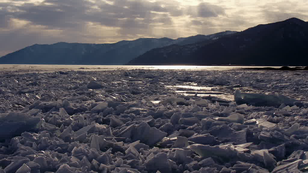Lake Baikal at the End of Winter