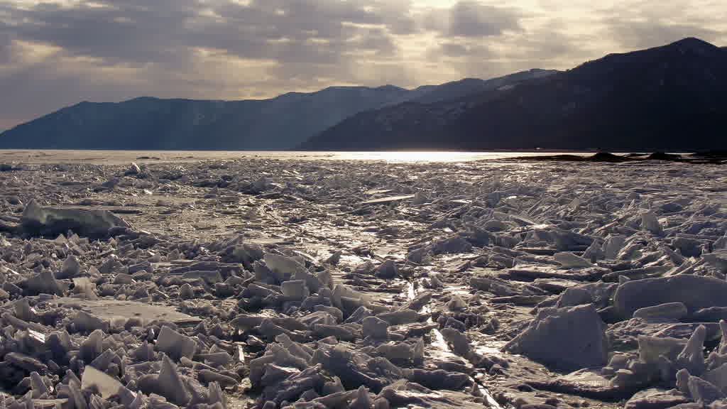 Lake Baikal at the End of Winter