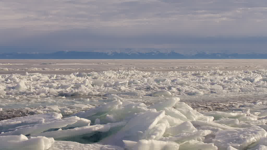 Lake Baikal at the End of Winter