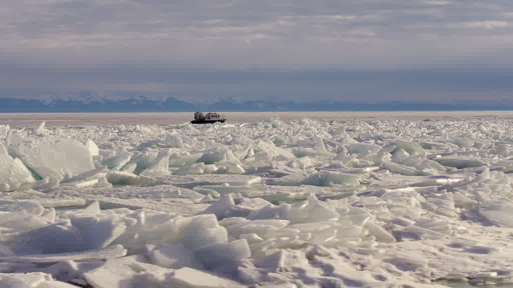 Lake Baikal at the End of Winter