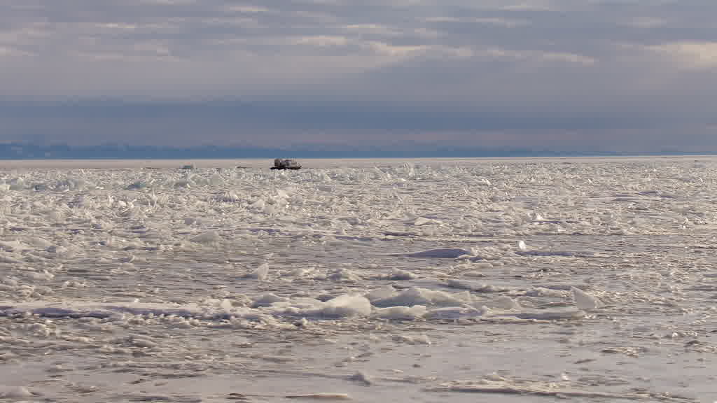 Lake Baikal at the End of Winter