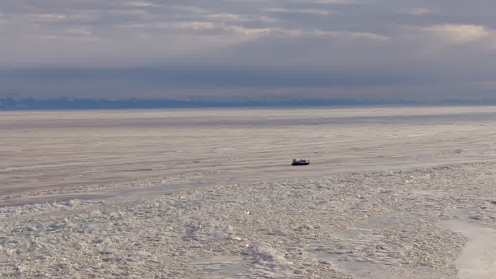 Lake Baikal at the End of Winter
