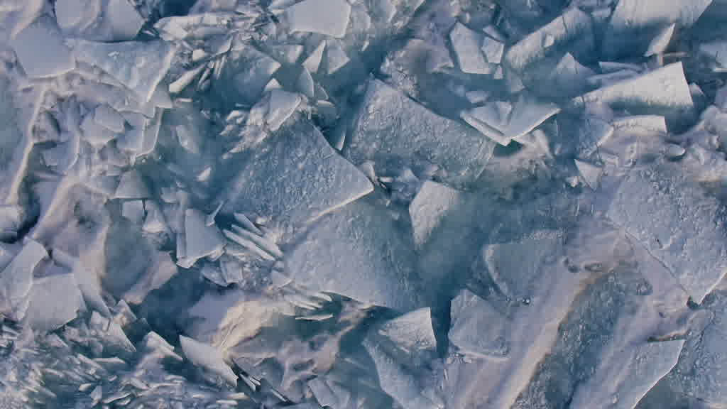 Lake Baikal at the End of Winter