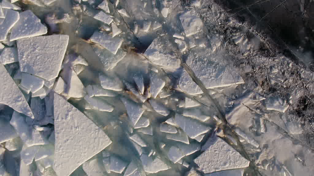 Lake Baikal at the End of Winter