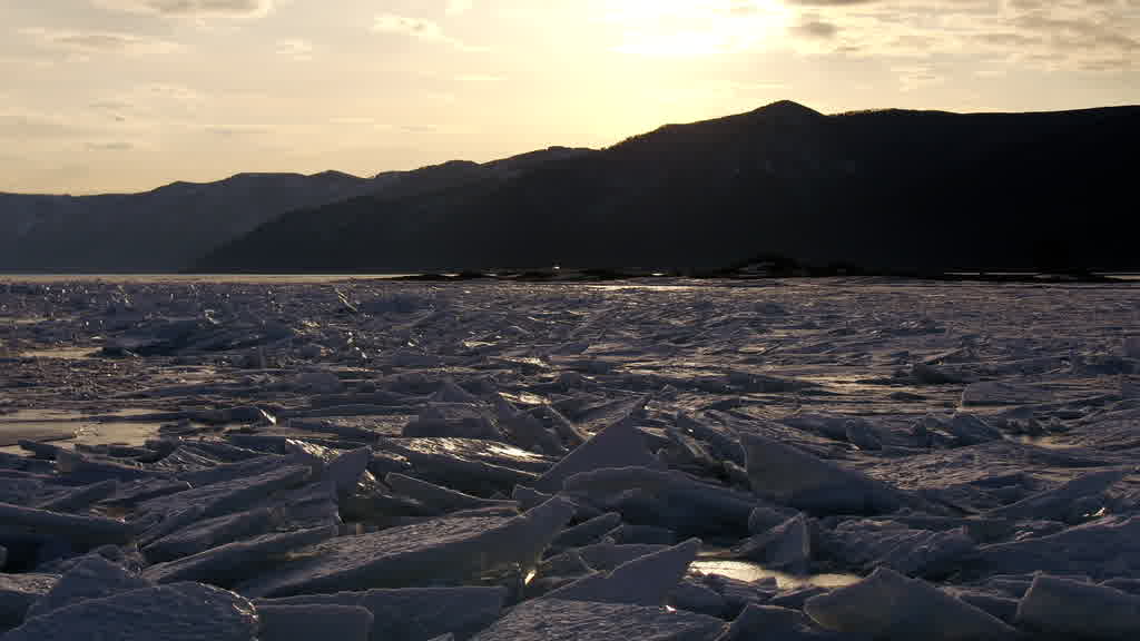 Lake Baikal at the End of Winter