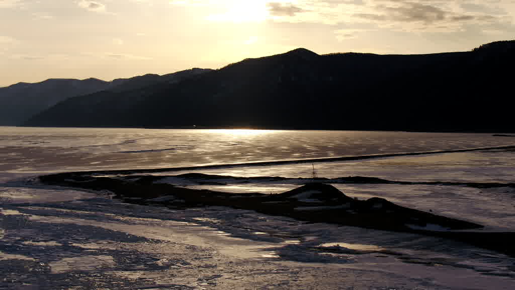 Lake Baikal at the End of Winter