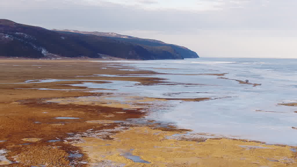 Lake Baikal at the End of Winter