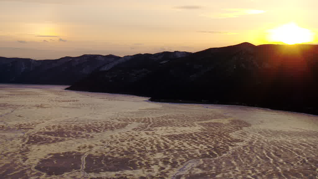 Lake Baikal at the End of Winter