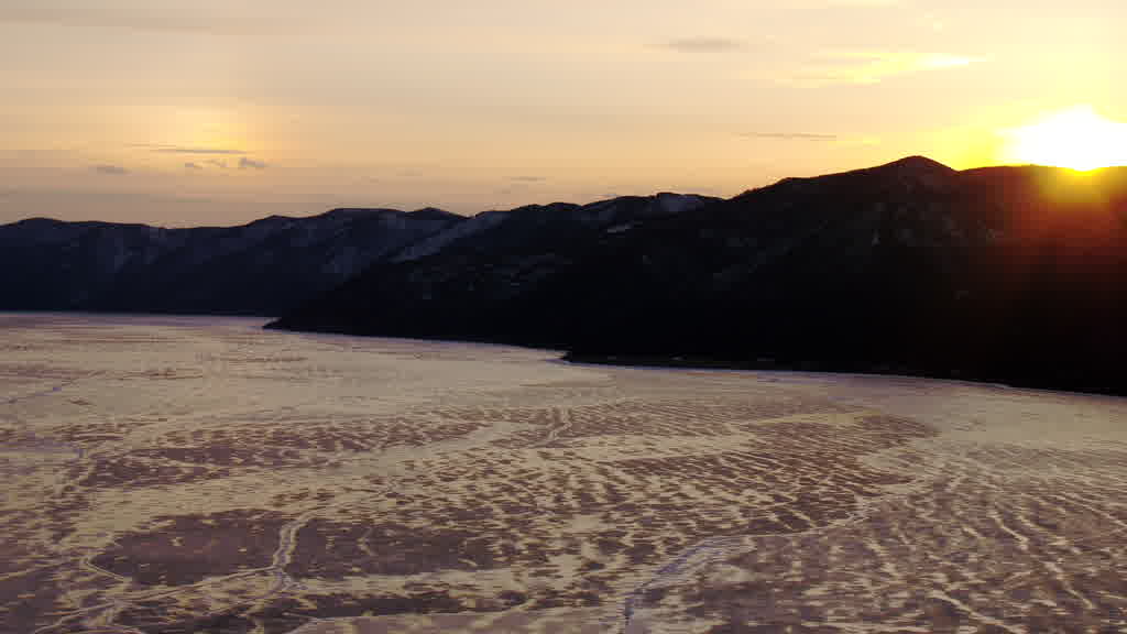 Lake Baikal at the End of Winter