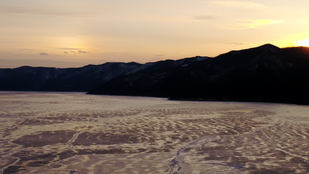 Lake Baikal at the End of Winter