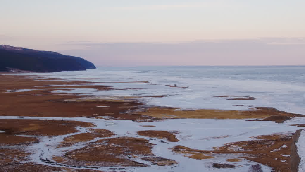 Lake Baikal at the End of Winter
