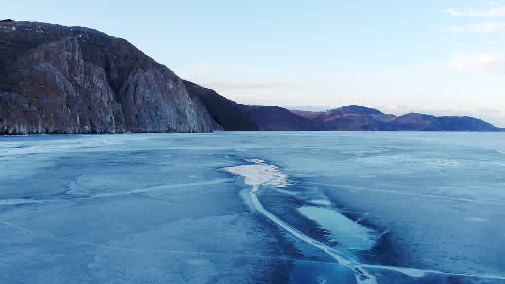 Lake Baikal at the End of Winter