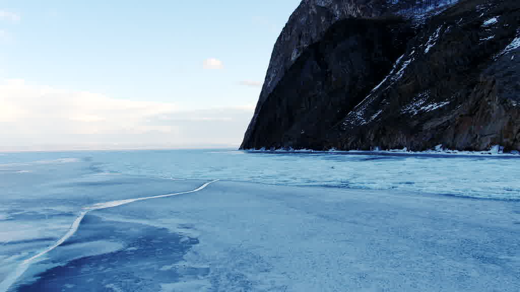 Lake Baikal at the End of Winter