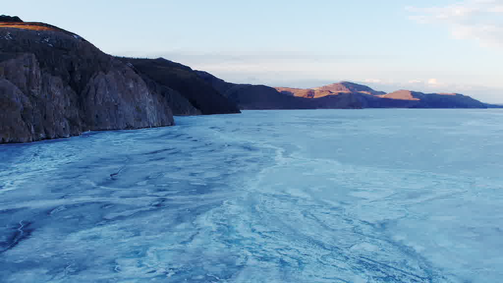 Lake Baikal at the End of Winter