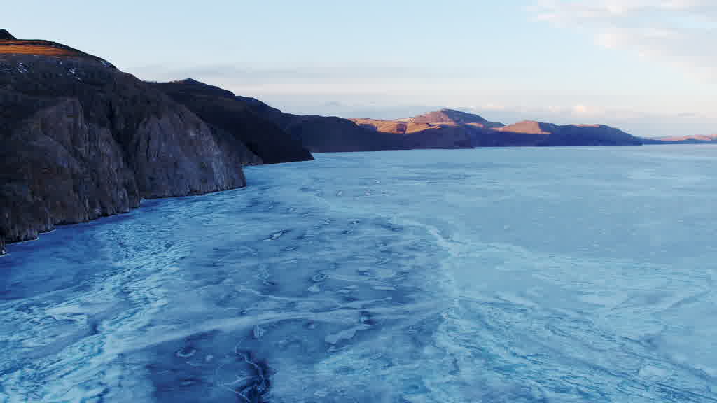 Lake Baikal at the End of Winter
