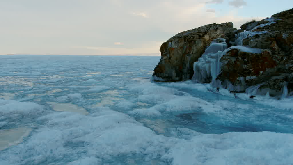 Lake Baikal at the End of Winter
