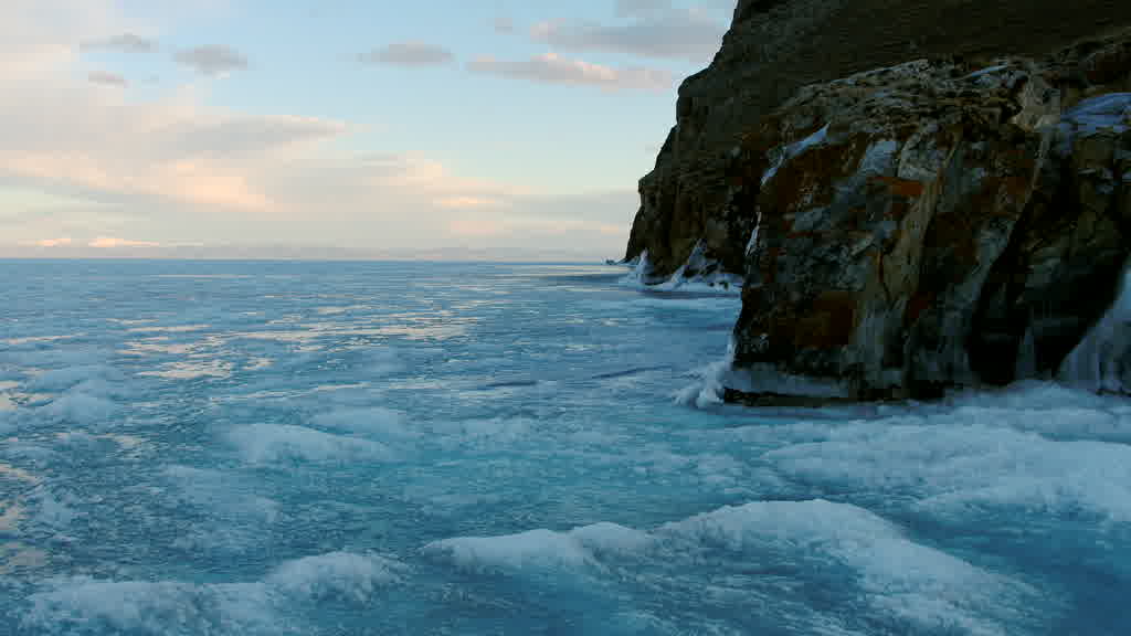 Lake Baikal at the End of Winter