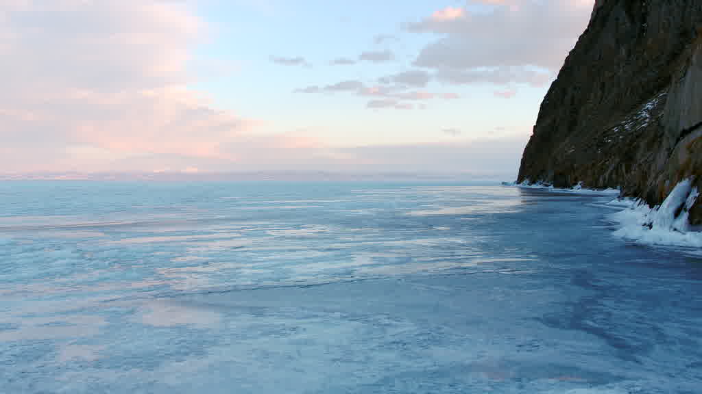 Lake Baikal at the End of Winter