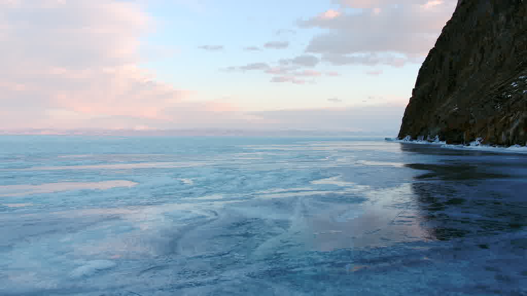Lake Baikal at the End of Winter