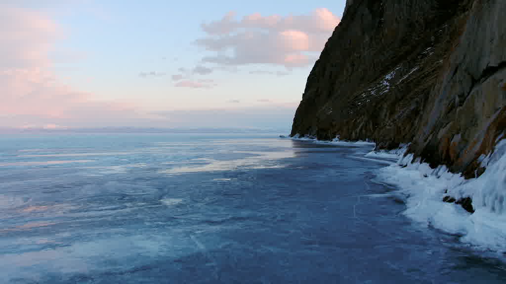 Lake Baikal at the End of Winter