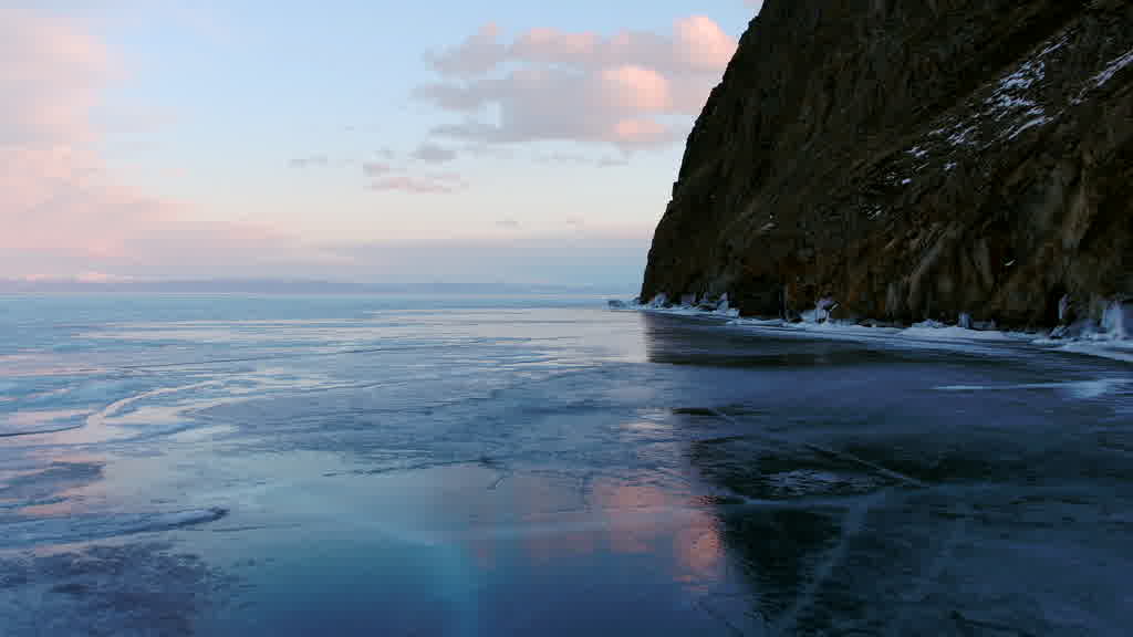 Lake Baikal at the End of Winter