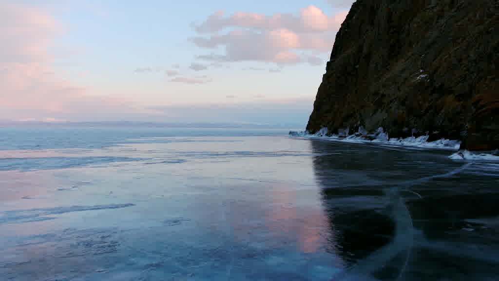 Lake Baikal at the End of Winter