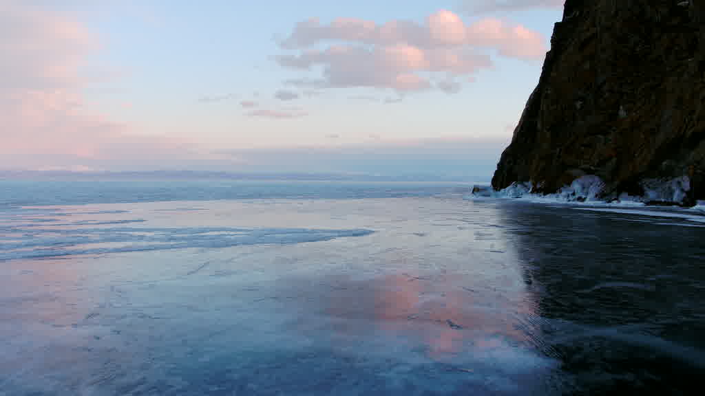 Lake Baikal at the End of Winter