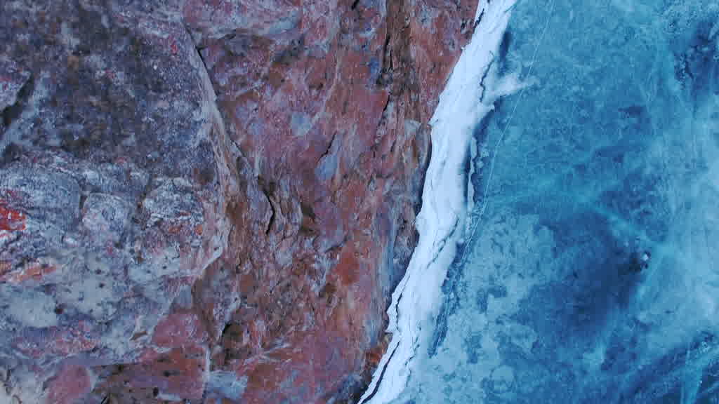 Lake Baikal at the End of Winter