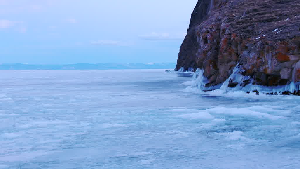 Lake Baikal at the End of Winter