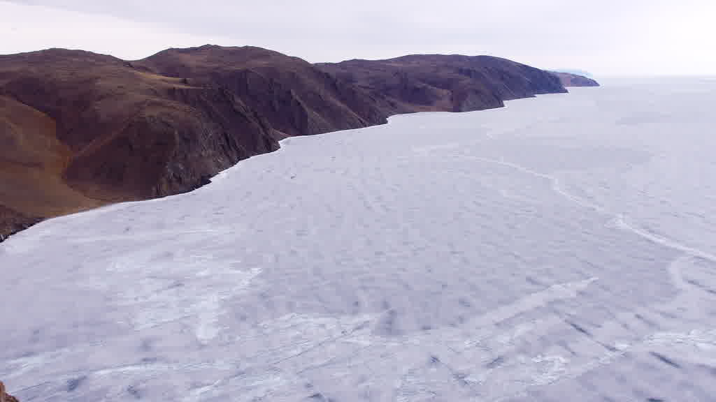 Lake Baikal at the End of Winter