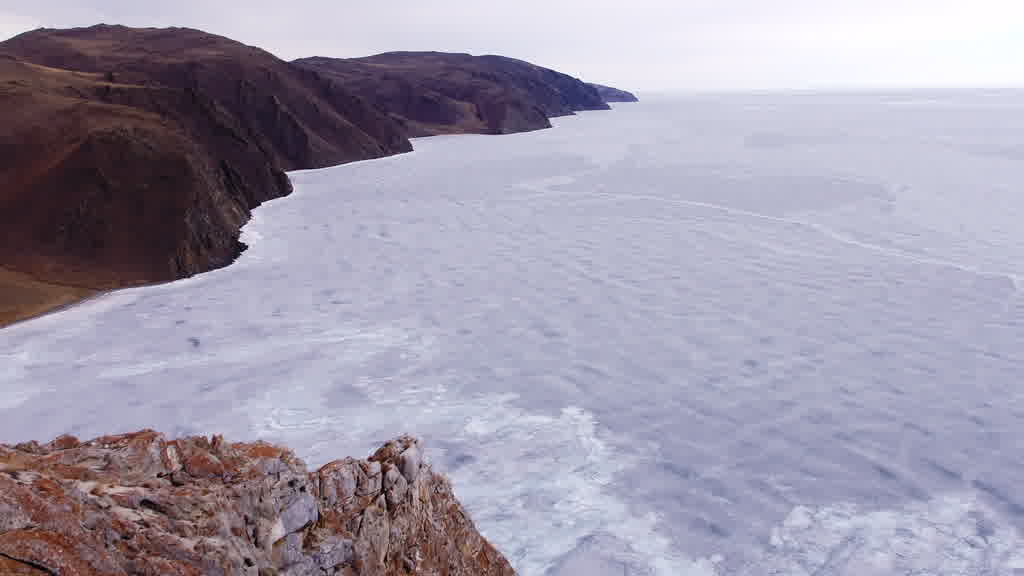 Lake Baikal at the End of Winter