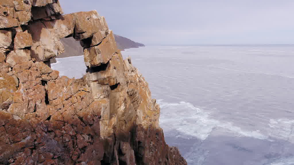 Lake Baikal at the End of Winter