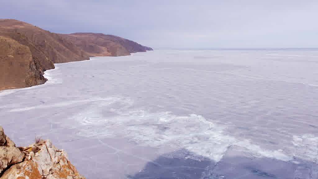 Lake Baikal at the End of Winter