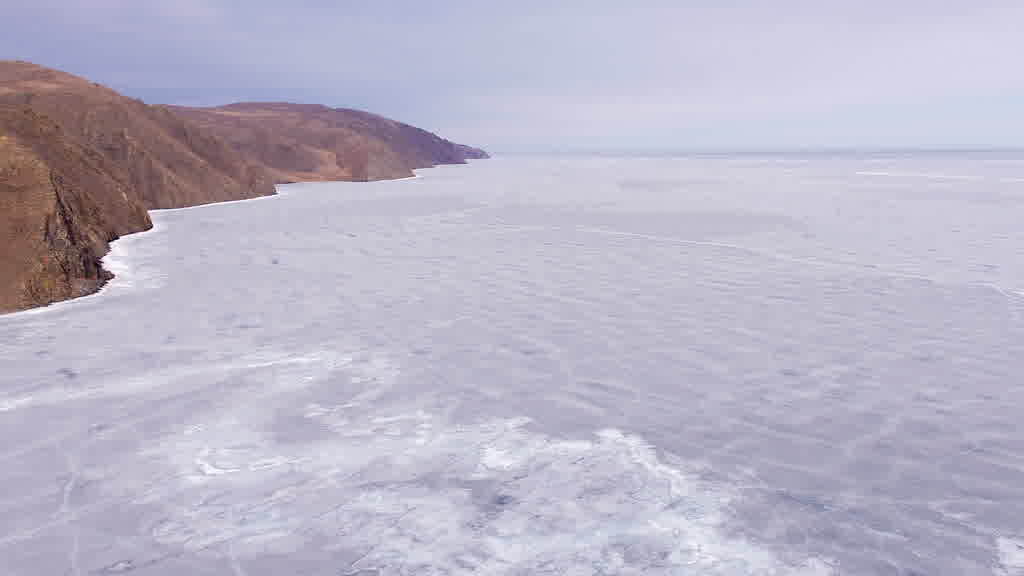 Lake Baikal at the End of Winter