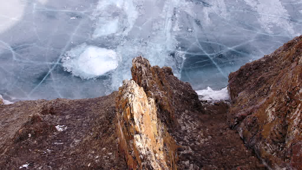 Lake Baikal at the End of Winter