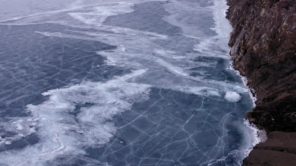 Lake Baikal at the End of Winter