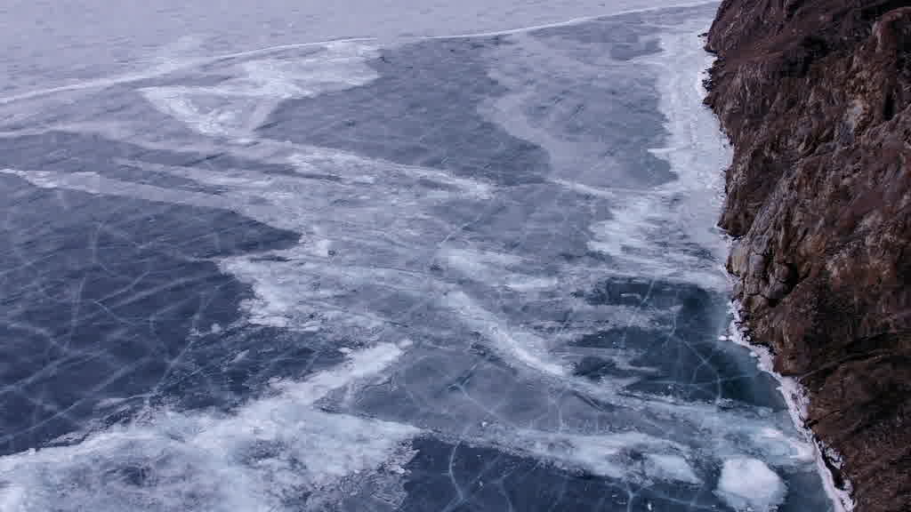 Lake Baikal at the End of Winter